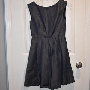 Shoshanna Blue Linen Pleated Dress — with tags